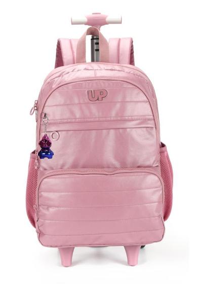Imagem de Mochila De Rodinhas Juvenil Com Lancheira Rosa - Up4you