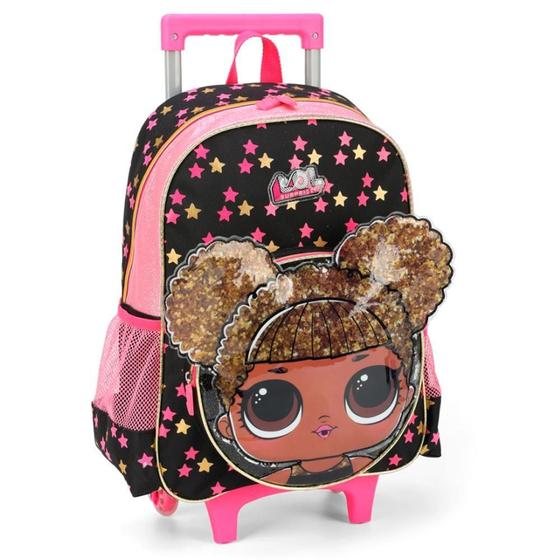 Imagem de Mochila De Rodinhas Lol Surprise Preto Escolar - Luxcel