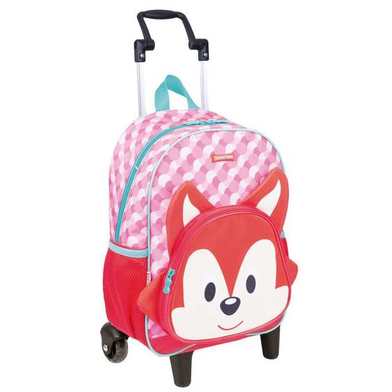 Mochila De Rodinhas Média Kids Fox Zoo Original Sestini 19y Menor preço em Mochila De Rodinhas Média Kids Fox Zoo Original Sestini 19y