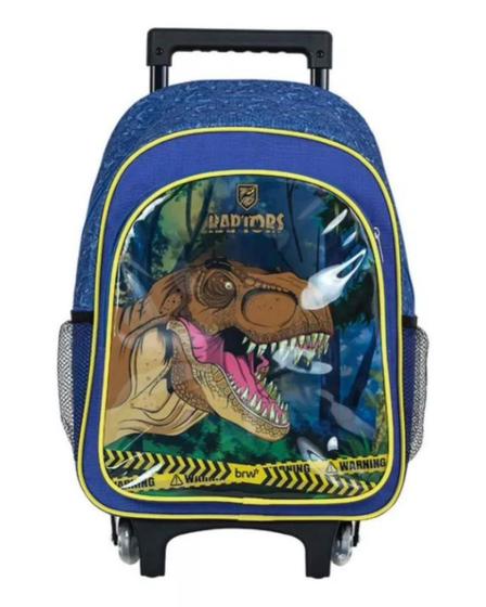 Imagem de Mochila De Rodinhas Raptor Azul E Amarelo MC1004 Brw