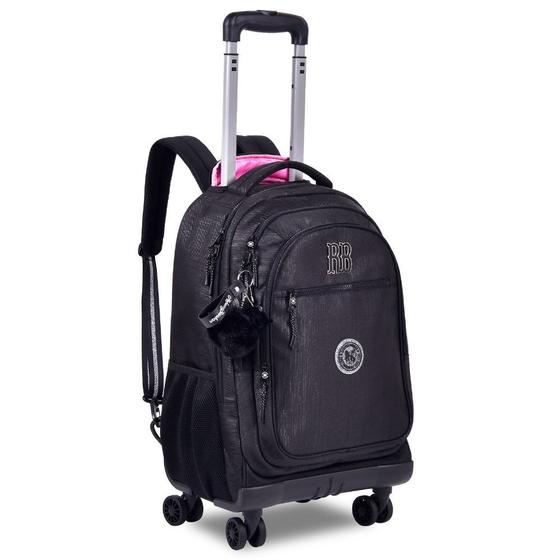Imagem de Mochila de Rodinhas Rebecca Bonbon 360º Crinkle com Lurex