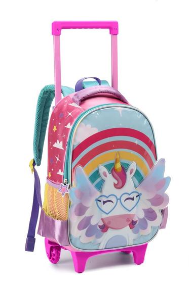 Mochila de Rodinhas Rosa Unicornio 3D Meninas Lindo Escolar Infantil Denlex Menor preço em Mochila de Rodinhas Rosa Unicornio 3D Meninas Lindo Escolar Infantil Denlex