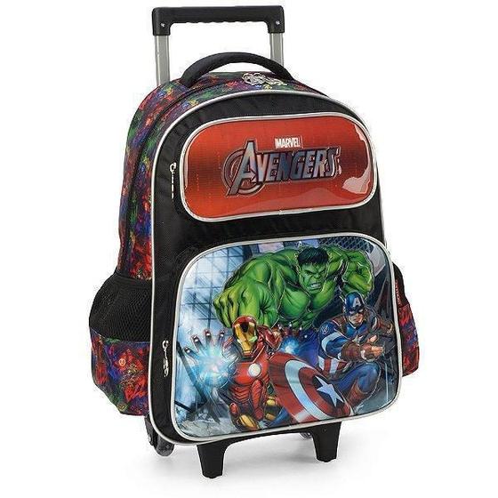 Imagem de Mochila De Rodinhas Sem Alça Luxcel Avengers Preto