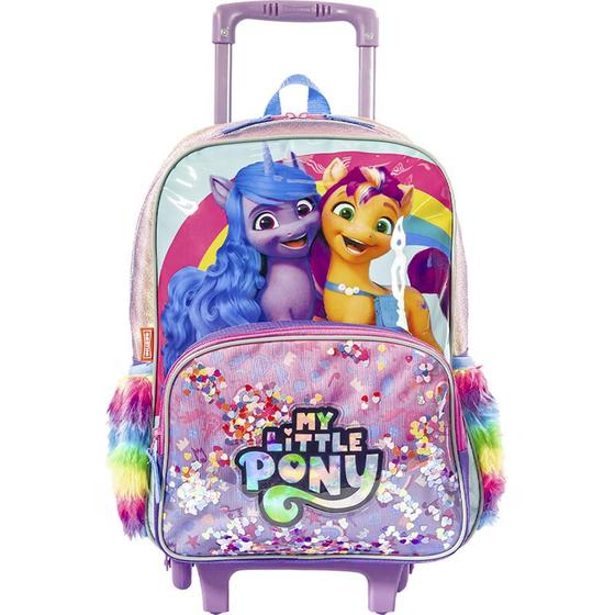 Imagem de Mochila de Rodinhas Sestini My Little Pony Confete Colorido