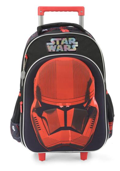 Mochila De Rodinhas Star Wars Darth Vader Rodas 3D Grande - Star Wars ...