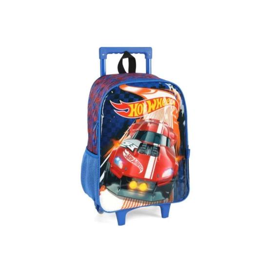 Imagem de Mochila De Rodinhas ul Hot Wheels Infantil Masculina