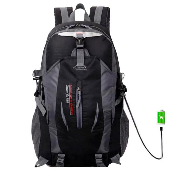 Imagem de Mochila de Viagem Notebook/USB Outdoor 40L Preta