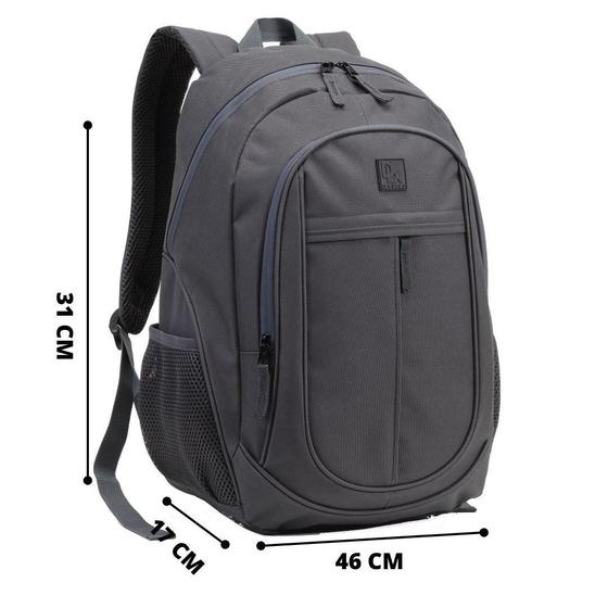 Imagem de Mochila Denlex DL1286 Escolar Unissex Cinza 25L