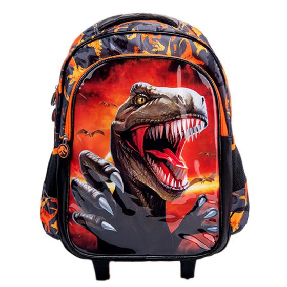Mochila Dino Adventure Rex Rodinha Lancheira E Estojo Menor preço em Mochila Dino Adventure Rex Rodinha Lancheira E Estojo