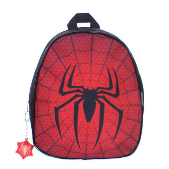 Imagem de Mochila do Aranha Infantil Menino Com Chaveiro que Brilha no Escuro Para Criança