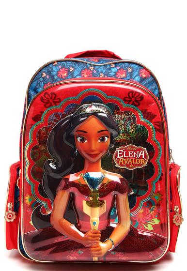 Imagem de Mochila Elena De Avalor G Azul Vermelha Dmw