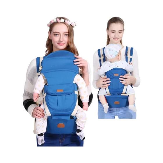 Imagem de Mochila Ergonômica para Bebês Recém-nascidos - Assento Infantil e Estilingue Frontal