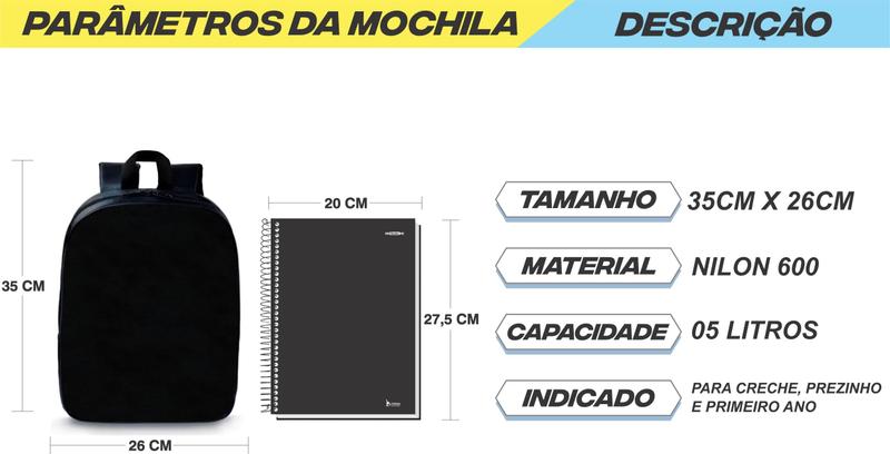 Imagem de Mochila escola infantil anime macaquinhos,leão,cachorrinhos