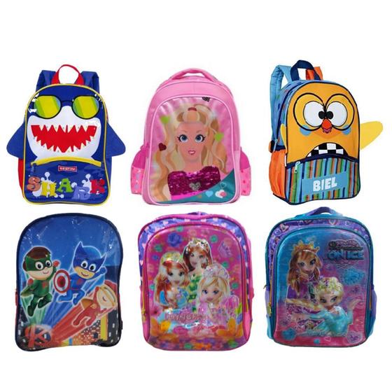 Imagem de Mochila Escola Infantil Média Costa Reforçada Vários Modelos