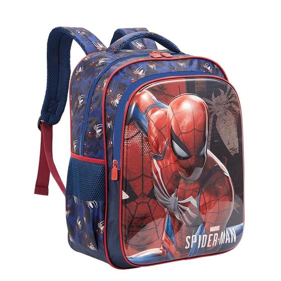 Imagem de Mochila Escolar 16 Homem Aranha Face