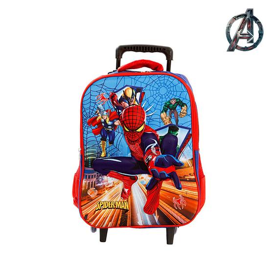 Mochila Escolar 3D Infantil Homem Aranha De Rodinhas - Mochila Infantil ...