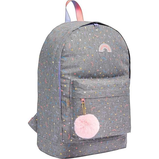 Imagem de Mochila Escolar Academie Juvenil Costa Dots Cinza 347795