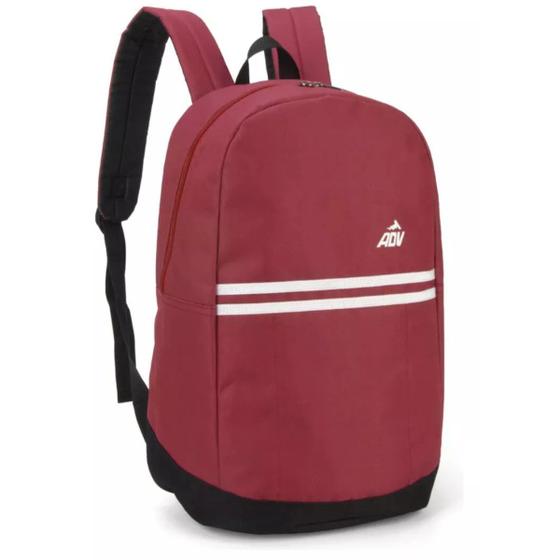 Imagem de Mochila Escolar Adv Ms47324av - Vinho Luxcel Juvenil Adulto