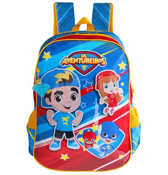 Imagem de Mochila Escolar Aventureiros 44cm Estampa Casual 17 Litros