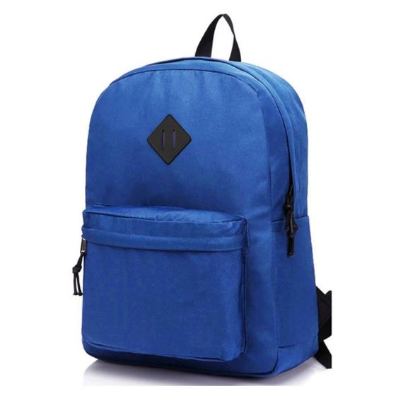 Imagem de Mochila Escolar Bolsa Juvenil Espaçosa Resistente Leve Lisa Alça Costa Ajustável Reforçada Moderna Moda Fashion Média Semi Impermeavel