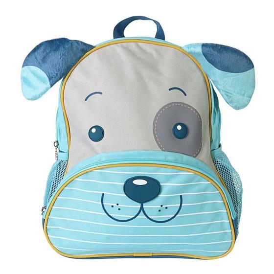 Imagem de Mochila Escolar Cachorro ul Alças Reforçadas Com Bolsos