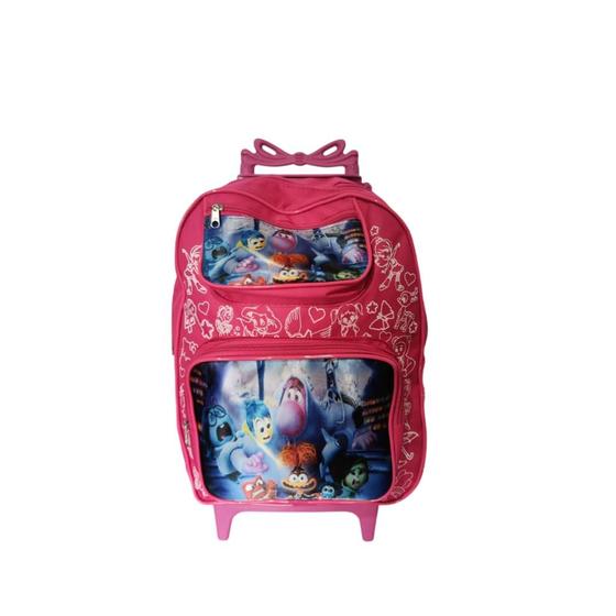 Imagem de Mochila Escolar Carrinho Menina e Menino Personagens reforçada Grande