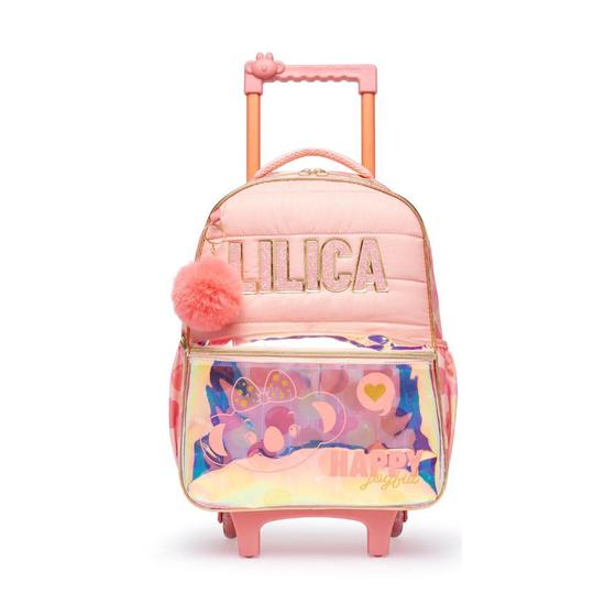 Imagem de Mochila Escolar Com Rodinhas Lilica Ripilica Happy Days