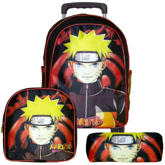 Imagem de Mochila Escolar com Rodinhas Menino Naruto Shippuden Aulas