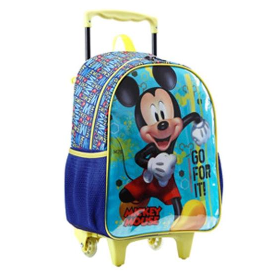 Imagem de Mochila Escolar Com Rodinhas Mickey Mouse Mala com Rodas