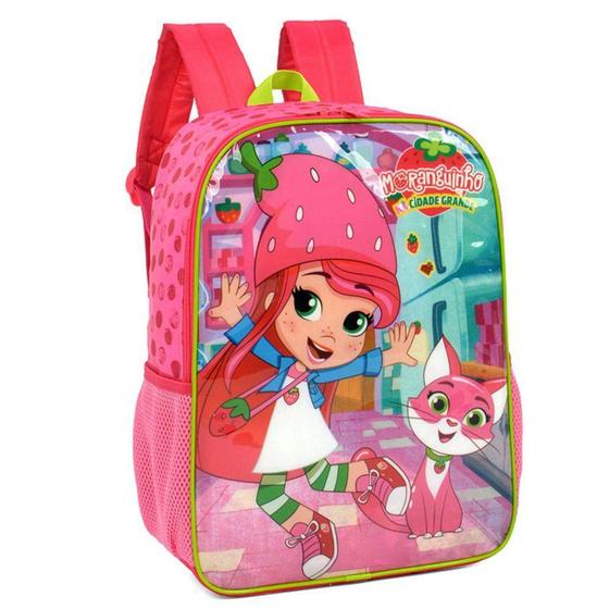 Imagem de Mochila Escolar Costa Infantil Moranguinho 40cm Original Licenciada Luxcel - Luxcel London