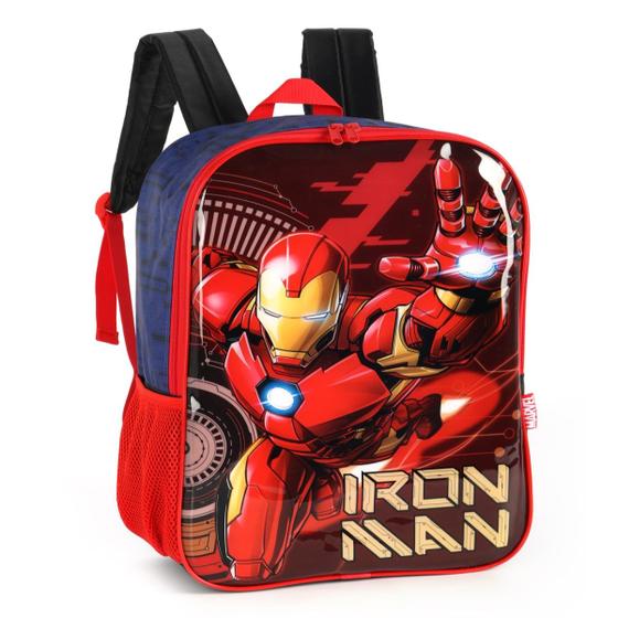 Imagem de Mochila Escolar Costas Bolsa Homem de Ferro Avengers Marvel