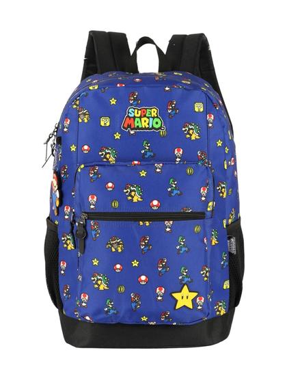 Imagem de Mochila Escolar Costas Juvenil Super Mario Ms47570 - ul