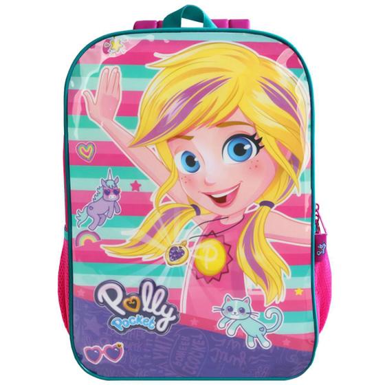 Imagem de Mochila Escolar De Alças Polly Pocket Feminina Infantil