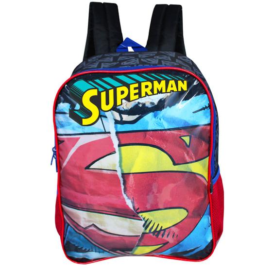 Imagem de Mochila Escolar De Alças Superman Dc Comics Infantil Meninos