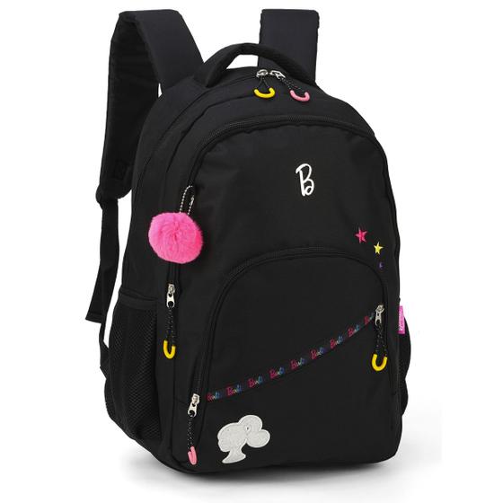 Imagem de Mochila Escolar de Costas Barbie Reforçada Classic - PT