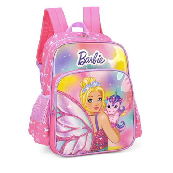 Imagem de Mochila Escolar De Costas Barbie Unicórnio Resistente Rs