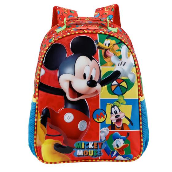 Imagem de Mochila Escolar de Costas Grande Mickey Mouse - 11612 Xeryus