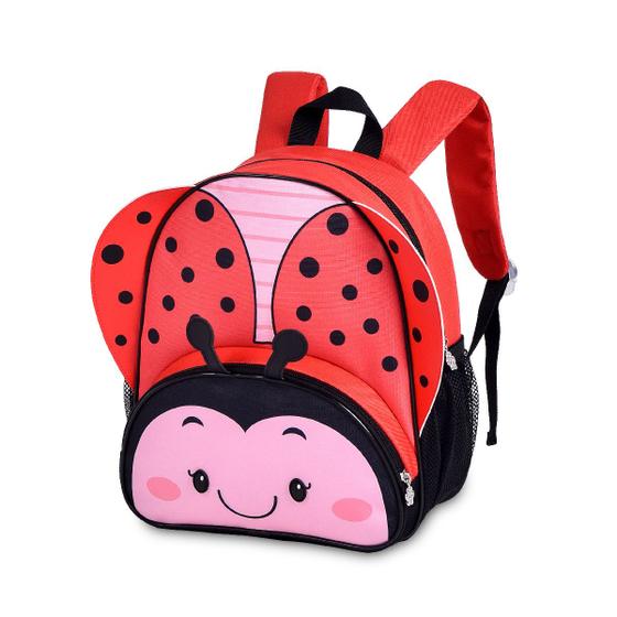 Imagem de Mochila Escolar De Costas Infantil Creche Clio Pets Zoo Insetos E Animais