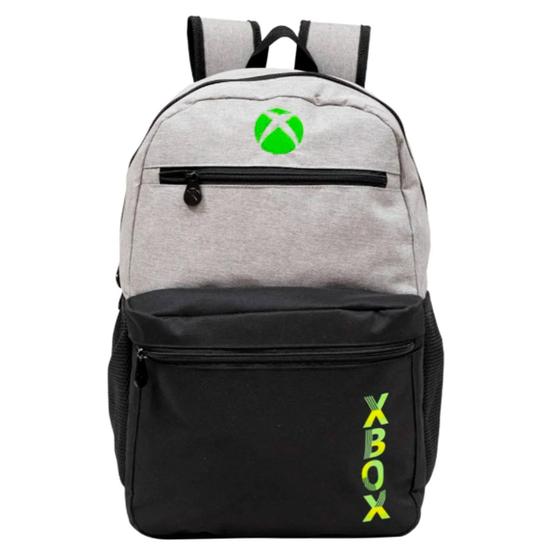 Imagem de Mochila Escolar De Costas Jogo Game Xbox Cinza