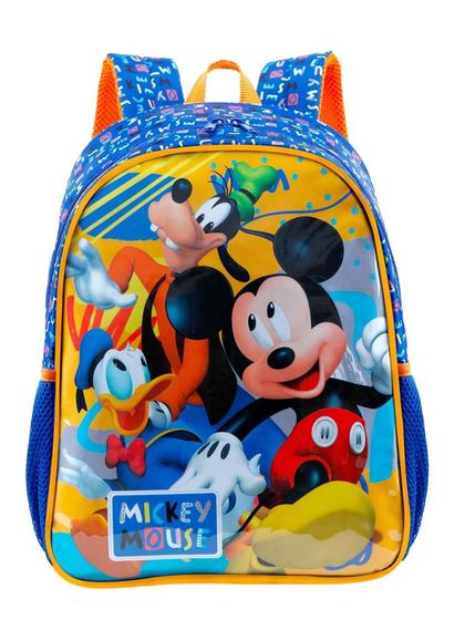 Imagem de Mochila Escolar de Costas Mickey Mouse Original Disney 16 - Xeryus