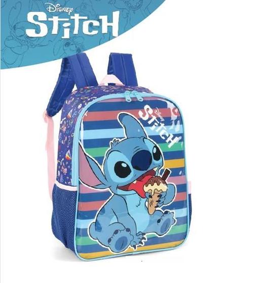 Imagem de Mochila Escolar de Costas Stitch AzulLuxcel