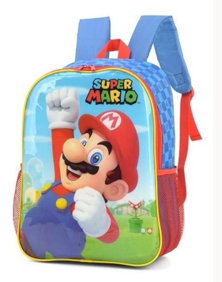 Imagem de Mochila Escolar De Costas Super Mario Luxcel ul M 18L