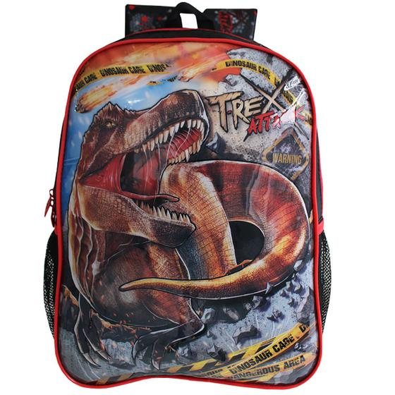 Imagem de Mochila Escolar De Costas T-rex Attack Clio Juvenil Meninos