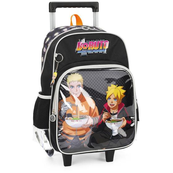 Imagem de Mochila Escolar De Rodas E Costas Boruto Luxo Pt