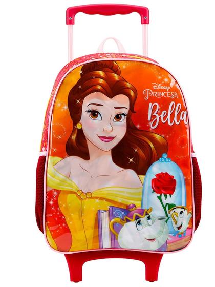 Imagem de Mochila Escolar  de Rodas G A Bela e a Fera Princesa Disney