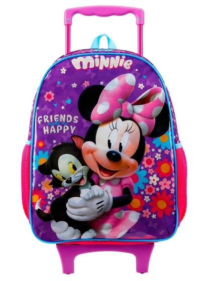 Imagem de Mochila Escolar de Rodas Minnie Mouse Original Disney - Xeryus