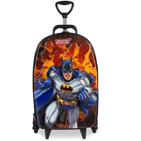 Imagem de Mochila escolar de rodinha tripla 3D Batman Diplomata