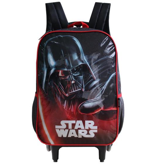 Mochila Escolar De Rodinhas Darth Vader Infantil Star Wars - Luxcel ...