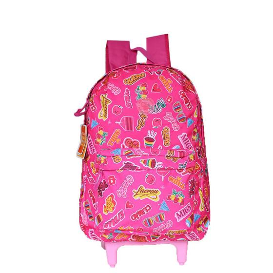 Imagem de Mochila Escolar De Rodinhas Juvenil Crush Meninas Instagram