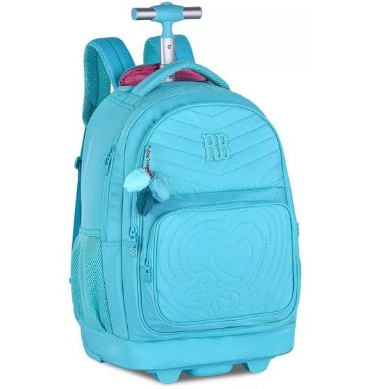 Imagem de Mochila Escolar de Rodinhas Rebecca Bonbon RB24673 Verde